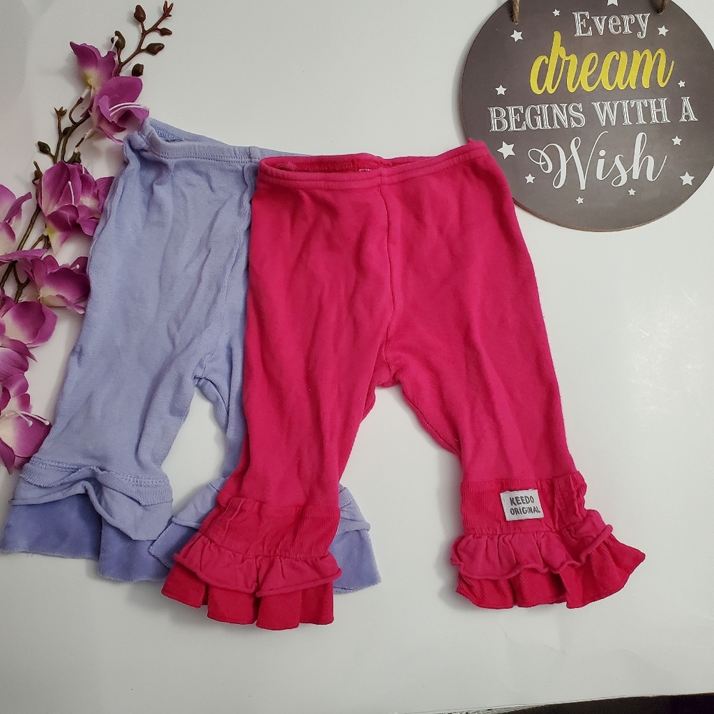 3/$25 2pcs Keedo 0-3m baby pants